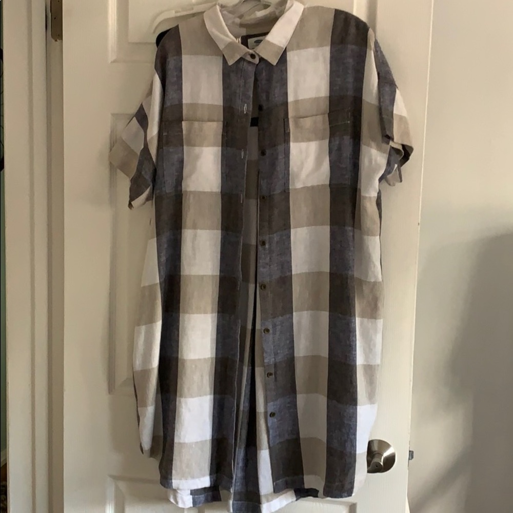 Button down shirt dress